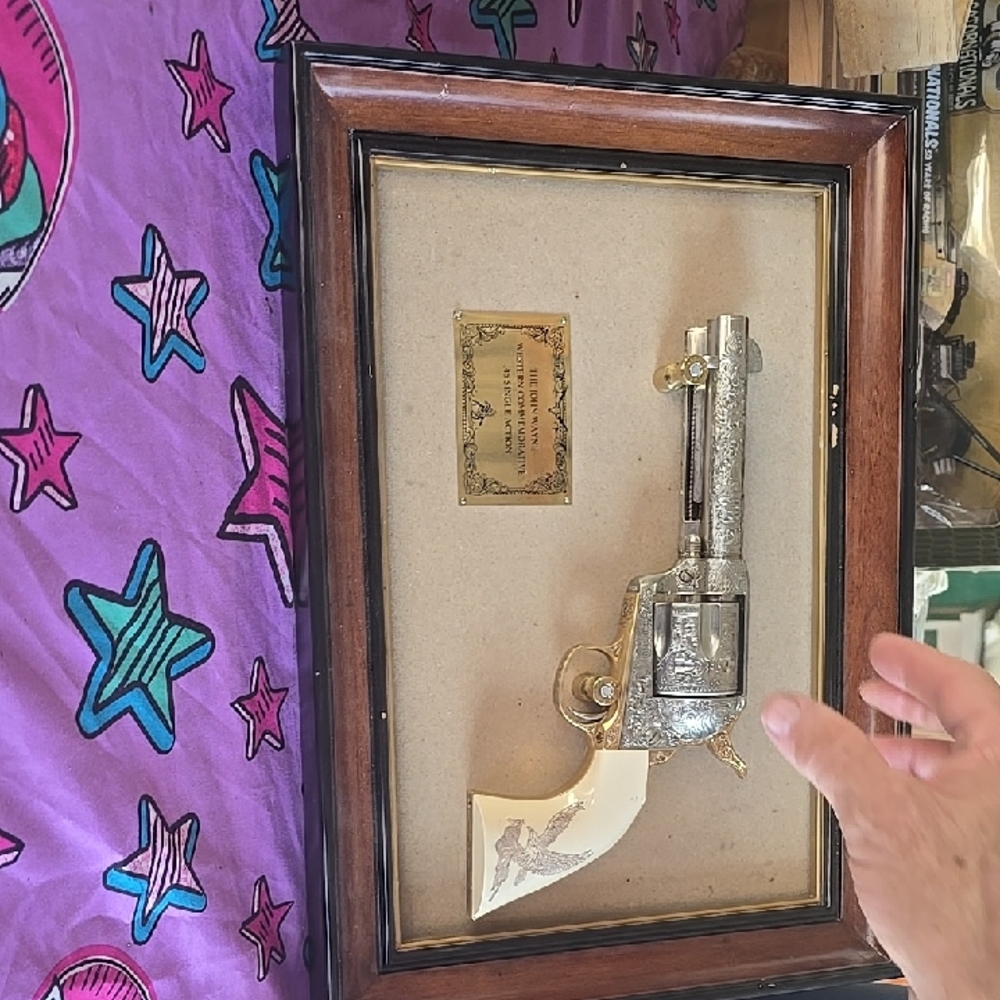 Franklin Mint Silver and Gold Revolver Frame